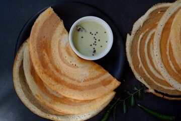 Homemade Multi grain Dosa |High protein mixed lentil crepes served with coconut chutney