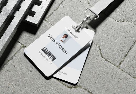 Minimalist Corporate ID Card Design
