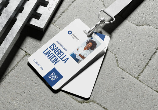 Professional Staff ID Card Template
