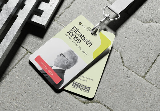 Employee ID Card Design Template