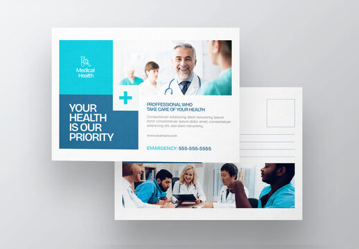 Health Care Post Card Design