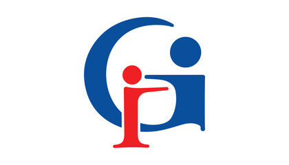Modern Abstract Letter G and I Symbol Initial Logo Icon