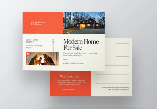 Real Estate Postcard Layout