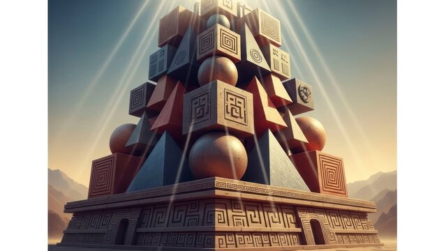 Abstract pyramid