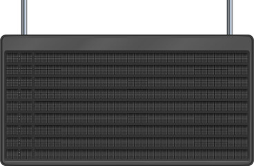 Scoreboard mockup. Digital black panel for sport score © MicroOne
