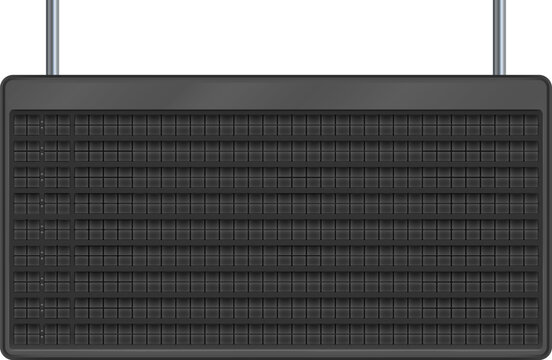 Scoreboard mockup. Digital black panel for sport score