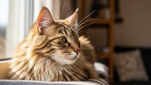 Cat in sunlight