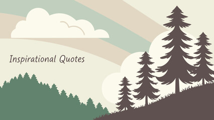 vector illustration of a winter landscape