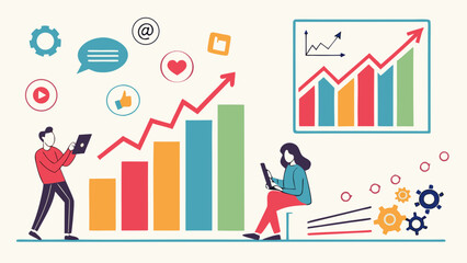 business man with graph