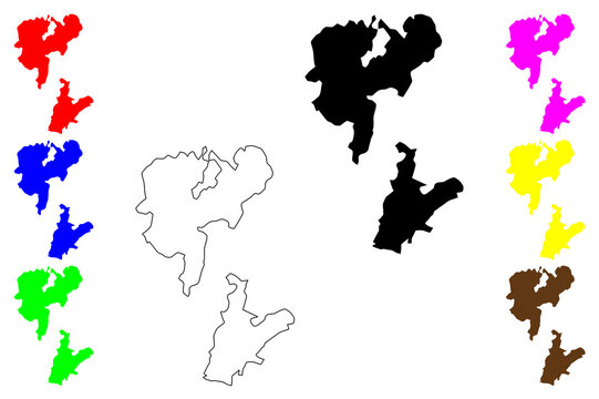Zlatoust city (Russia, Russian Federation) map vector illustration, scribble sketch Zlatoust map