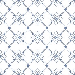 Seamless patterned background with geometric shapes.