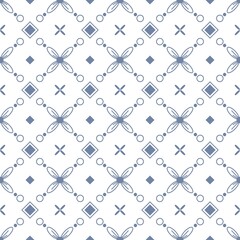 Seamless patterned background with geometric shapes.