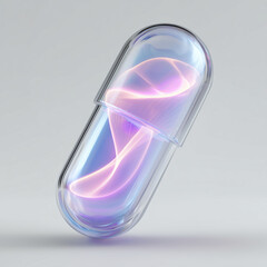 Transparent capsule with internal energy