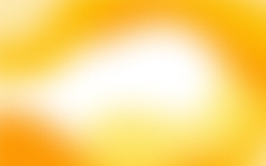 Obraz premium Aesthetic element of transparent blurred yellow wave smooth gradient frame with grainy noise texture