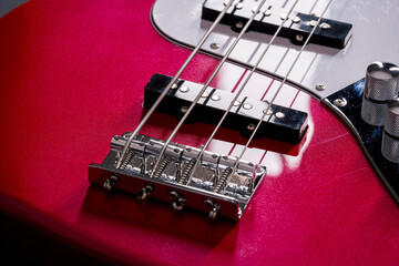 Close Detail Red Fourstring Electric