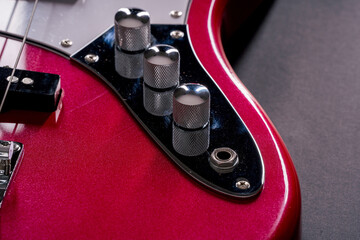 Close Detail Red Fourstring Electric