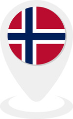 Obraz premium norway flag 