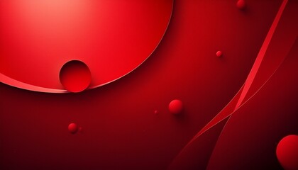 red background with a red dot in the middle