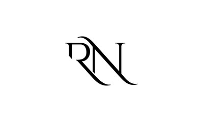 RN initial letters logo or RN monogram