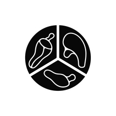 Silhouette of a man performing a dynamic lunging exercise