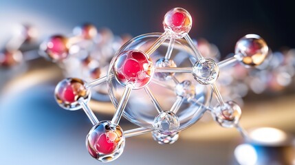 conceptual depiction of a nanoscale energy transfer, with electrons