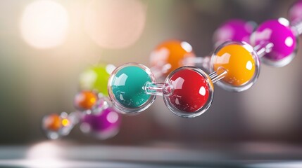 conceptual depiction of a nanoscale energy transfer, with electrons