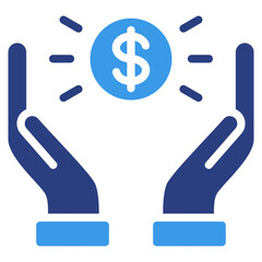 Financial Income  Icon Element For Design