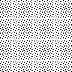Black and white vector seamless pattern with small diamonds , star shapes ,rhombuses .Abstract black and white geometric texture .Simple minimal wide repeat background .