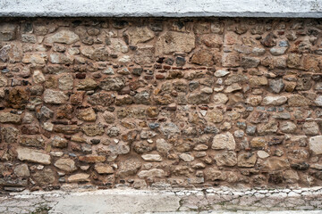 Medieval stone wall background
