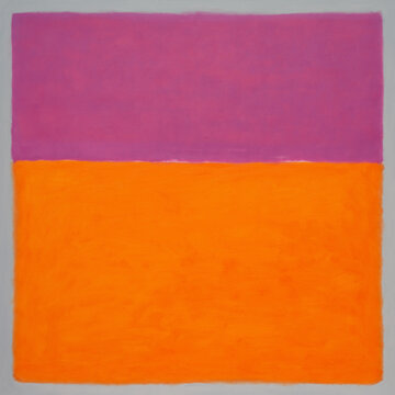 Abstract oil painting in rothko style minimalism color field