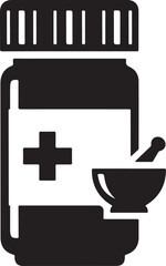 40 Medicine Bottle Icon Silhouette Bundle