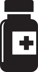 40 Medicine Bottle Icon Silhouette Bundle