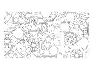 Obraz premium Abstract Modern Islamic Pattern Ramadan Background