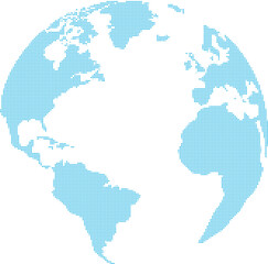 Fototapeta premium map Globe Illustration Focusing on the Americas, Global Unity Concept, Simple Design