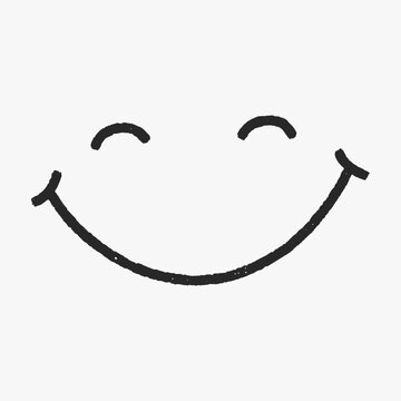 The word smile is written on a white background.