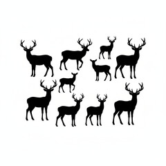 set of deer