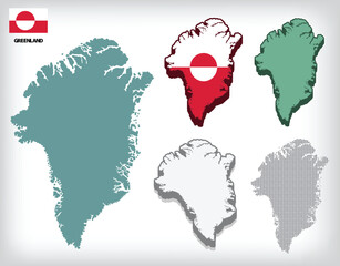 Professional Greenland Geography Illustration Bundle for Infographics