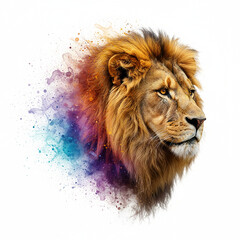 A nice African fierce lion