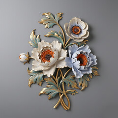 flower and butterfly