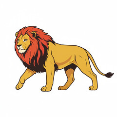 A nice African fierce lion