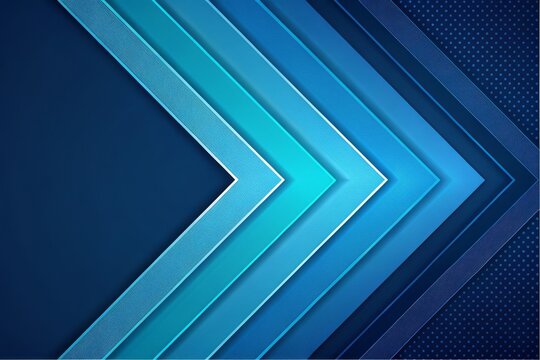 Modern blue chevron design with sleek lines and gradient effect