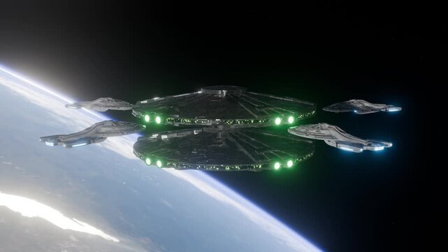 This is how I imagine the future and space travel. Spaceships with gigantic space stations.