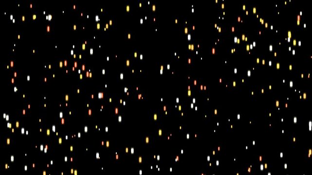 Gold Digital Particle Rain Glitch Background Seamless Loop