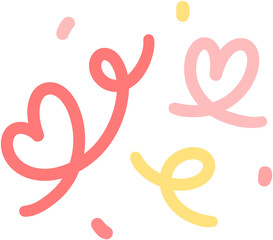 Obraz premium 하트 컨페티