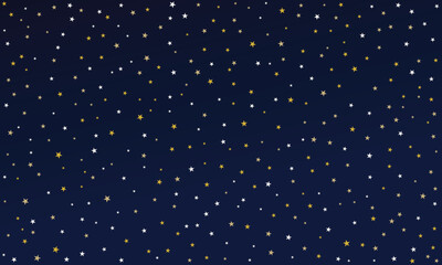Premium Dark Navy Star Pattern