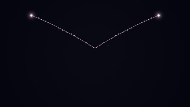 heart shape made of stars