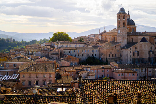 Town of Urbino in Italy