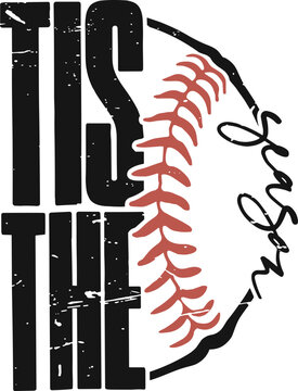 Tis The Season Baseball SVG, Season Softball Mom Svg, Softball Svg, Sports Mom Svg