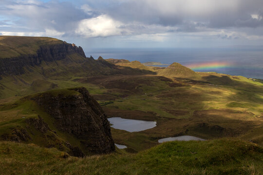 Quiraing , Trotternish Ridge, isle of Skye, Scotland