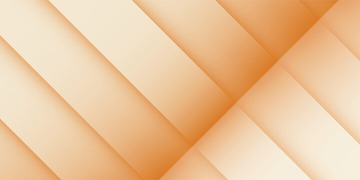 Abstract Geometric Background with Overlapping Orange and Beige Layers.